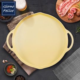 GIORNO FELICE IH Multi Griddle 34cm (Lemon Yellow) Non-Stick Ceramic Coating Induction Safe _ Made in Korea