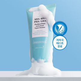O21 Ah-Ba-Pha-La Perfect Pore Gel to Foam Vegan Cleanser 150ml AHA BHA PHA LHA Micro-Bubble _ Made in Korea