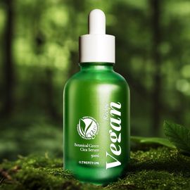 O21 Vegan Recipe Botanical Green Cica Serum 50ml Cyclopeptide Hyaluronic Acid Anti Aging _ Made in Korea
