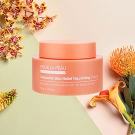 POUR LA PEAU Calamine Skin Relief Nourishing Cream 50g Sensitive Trouble Acne Soothing Hydrating Moisture K-Beauty _ Made in Korea