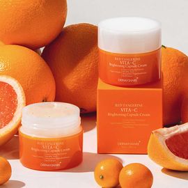 DERMASHARE Red Tangerine Vita-C Brightening Capsule Cream 50ml Anti Wrinkle Dark Spot K-Beauty _ Made in Korea