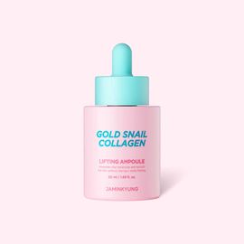 JAMINKYUNG Gold Snail Collagen Lifting Ampoule Anti Aging Brightening Face Serum Intensive Skin Care 50ml _ Made in Korea