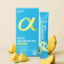 DONGKOOK Healthcare Alpha CD Cyclodextrin Dietary Fiber Weight Management Pineapple Flavor Fourteen Sticks _ Made in Korea