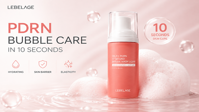 PDRN Skincare in Just 10 Seconds? Meet LEBELAGE Truly PDRN 10 Seconds Bubble Mask