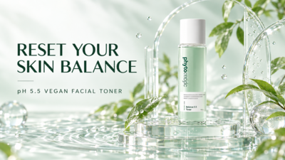 Restore Skin Balance After Cleansing with a pH 5.5 Vegan Facial Toner