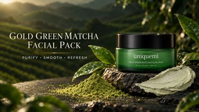 Healthy Vegan Facial Care Powered by Hadong Matcha and Pure Gold