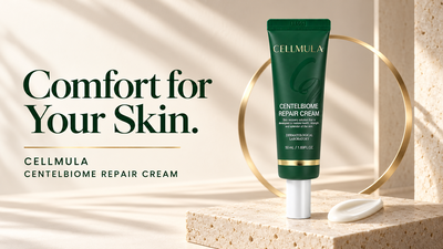 A Comforting Moisture Routine with CELLMULA Centelbiome Repair Cream