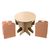 Round table (brown) + chair 2 pieces set  +USD $21.74