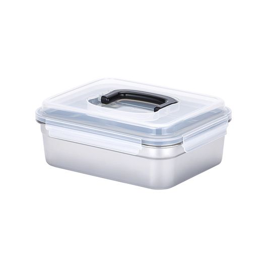 NEOFLAM Q-Stainless 304 Kimchi Storage Container – Airtight Rectangular 4L