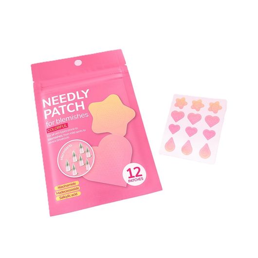 NEEDLY Patch for Blemishes Colorful – 12 Patches Spot Care Micro-Dart Patch _ Made in Korea
