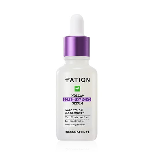 FATION NOSCA9 Trouble Pore Tightening Serum 30ml _  High Purity Peptide Nano Retinal Sebum Defending Texture Essence _ Made in KOREA