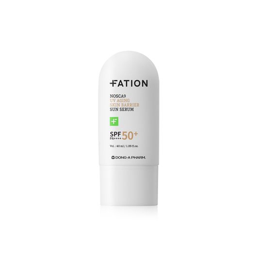 FATION NOSCA9 UV Aging Barrier Sun Serum 40ml SPF50+ PA++++ Anti Photoaging Reef Safe Lightweight No White Cast _ Made in KOREA