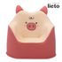 [Lieto Baby] COCO LIETO Poyu Character Baby Sofa for 1 Person, Pigping_Water Resistance, Correct Posture, Low Center Design, Toddler Sofa_Made in Korea