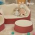 [Lieto Baby] COCO LIETO Baby Table Sofa Stool, Rose Pink_Correct Posture, Stool, Multipurpose Table, Water Resistance_Made in Korea
