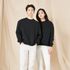 【ムロ】オリジナルMAN-TO-MAN T - ドロップショルダーデザインのリラックスしたセミオーバーフィットスウェットシャツ、快適でエフォートレスな外観のベーシックスタイル 【ムロ】オリジナルMAN-TO-MAN T - ドロップショルダーデザインのリラックスしたセミオーバーフィットスウェットシャツ、快適でエフォートレスな外観のベーシックスタイル