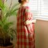[Natural Garden] MADE N Side pocket check short sleeve linen dress_High quality material, light linen material_ Made in KOREA