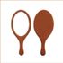 [Star Corporation] ST-331 Oval Wood Hand Mirror _ Miroir, Miroir à main, Miroir de mode, Miroir portable 