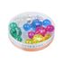 [FOBWORLD] Cutie Magnet Holder 21mm 10Pcs _ Crystal Colors Strong Magnetic Push Pins, Map Magnets, Refrigerator Whiteboard Magnets for School Office Home _ Made in Korea