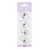 [FOBWORLD] Kristallmagnethalter 26mm 4Pcs _ Klarer Kristall Leistungsstarke Runde Neodym-Magnete, Kühlschrank Whiteboard-Magnete für Schule Büro Home, One-Touch-Abnehmbar _ Made in Korea