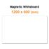 [FOBWORLD] Magnetic Whiteboard _ 1200mmX600mm, Dry Erase Board with Flexible Rubber Magnet, for Steal Wall Door Fridge Factory School Office Home _ Made in Korea