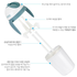 [Kinder palm] iDuo straw cups, baby infant nursery straw cup water bottle_2 layers vacuum structure, backflow prevention, BPA FREE (overseas sales only)_Made in Korea