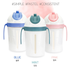 [Kinder palm] iDuo straw cups, baby infant nursery straw cup water bottle_2 layers vacuum structure, backflow prevention, BPA FREE (overseas sales only)_Made in Korea