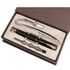 [WOOSUNG] Gift Set Metal Book Mark (Square) + Royal Cupid Metal Pen (Silver) + Refill - Ballpoint Pen Writing Instrument Book Clip Desk Supplies - Made in Korea