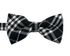 [MAESIO] BOW7151 BowTie Check Cotton Blend Black _ Pre-tied bow ties Formal Tuxedo for Adults & Children, For Men Boys, Business Prom Wedding Party, Made in Korea