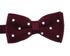 [MAESIO] BOW7190  BowTie Dot  Knit  Redwine _ Pre-tied bow ties Formal Tuxedo for Adults & Children, For Men Boys, Business Prom Wedding Party, Made in Korea
