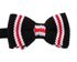 [MAESIO] BOW7198 BowTie Stripe knit Black _ Pre-tied bow ties Formal Tuxedo for Adults & Children, For Men Boys, Business Prom Wedding Party, Made in Korea