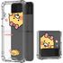 [S2B] KAKAO FRIENDS CHOONSIK Clear TPU+PC Bumper Case Compatible with Galaxy Z Flip 4 / Z Flip 3 – Crystal Clear, Shock-Absorbing, Camera & Button Protection for Galaxy - Made in Korea