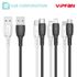 [S2B] VIPFAN X5 Fast Charging Cable_Micro USB, 8-pin, Type-C, Anti-Disconnection Cable, Smart Chip_Made in Korea