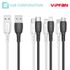 [S2B] VIPFAN X5 Fast Charging Cable_Micro USB, 8-pin, Type-C, Kabel Anti-Pemutusan, Smart Chip_Made di Selandia Baru