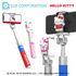 [S2B] Hello Kitty Selfie Stick _ Compatible con iPhone 12 Pro Max / SE 2020 / 11 / XS, Galaxy S21 / Note