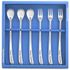[Hémorro] Happy Winking Medium Tea Spoon & Fork 6P Set – Design de personnage mignon, acier inoxydable de qualité supérieure, fabriqué en Corée