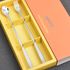 [HAEMO] Miller Long Teaspoon & Fork 2P SET – Einfaches und elegantes gebogenes Design, Premium-Edelstahl, Made in Korea