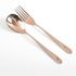 [HEMO] Cuchara/tenedor de mesa Simple Edge R Pink Gold - Juego de cubiertos de acero inoxidable de primera calidad - Hecho en Corea