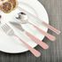 [HAEMO] Bonitto (hellrosa) Löffel & Chopsticks_ wiederverwendbare Edelstahl koreanischen Essstäbchen Löffel Geschirr Haus, Küche oder Restaurant