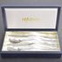 [HAEMO] Royal Pine, Spoon Chopsticks 2 Set (caixa de seda)_ Aço inoxidável reutilizável, colher de pau coreana _ Feito na COREIA