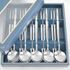 [HAEMO] Royal2 Löffel Essstäbchen 5Set _ wiederverwendbare Edelstahl koreanischen Chopstix Löffel Geschirr Haus, Küche oder Restaurant