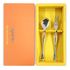 [HAEMO] Twik Tea Spoon & Tea Fork 2P Set - Design incurvé unique, service à thé en acier inoxydable de qualité supérieure sophistiqué et élégant, fabriqué en Corée