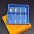 【ハエモ】Twik Tea Spoon & Tea Fork 4P Set – ユニークな曲線デザイン、洗練されたスタイリッシュなプレミアムステンレススチールティーセット、韓国製