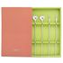 [HAEMO] Pepero Long teaspoon & teafork 4P Set _ Aço Inoxidável Reutilizável Coreano Chopstix Spoon Tableware Home, Cozinha ou Restaurante, Feito na Coreia,