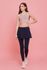 [Esencial] CLWP9092 Bengala Falda Leggings Azul Marino, Pantalones de Yoga, Pantalones de Entrenamiento Para Mujer _ Hechos en COREA