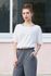 [ซีเอลโคโค] CLWT8077 ปก Shirring คอเรือ Up_White, เสื้อ Boatneck, เสื้อยืดแขนสั้น, เสื้อฤดูร้อน, ชุดกีฬา, สวมใส่ในร่ม, แฟชั่นผู้หญิง _ ทําในเกาหลี