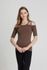 [Surpplex] CLWT8054 Athena Off Shoulder Top Deep Haki, Spor Giyim, Sweats, Spor Giyim, Koşu Kıyafetleri, Tişörtler, Moda Spor Giyim, Kadınlar için Gündelik üstler _ KORE'de yapılmış