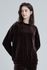 [Cielcoco] CLWT8073 Simply Velvet Sweatshirt Brown, Sweats, Sportswear, Jogging Clothes, T-shirts, Fashion Sportswear, Casual tops For Women _ Made in KOREA