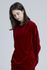 [Cielcoco] CLWT8073 Simplesmente Veludo Moletom Vermelho, Suores, Roupas Esportivas, Roupas de Corrida, Camisetas, Moda Sportswear, Tops Casuais Para Mulheres _ Feito na COREIA