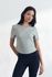 Cielcoco CLWT8105 Camiseta deportiva para mujer de manga corta y corte semicrop con tejido refrescante Askin – Verde – Hecho en Corea