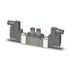 Клапан SMC SY7220-5DZ-C10-ROAS MRO, dbl sol, корпус pt, din